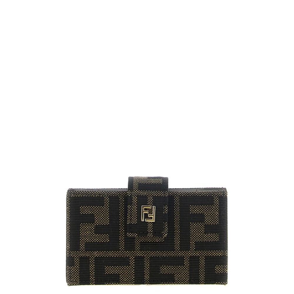 Fendi Brown Polyester Women's Cardholder